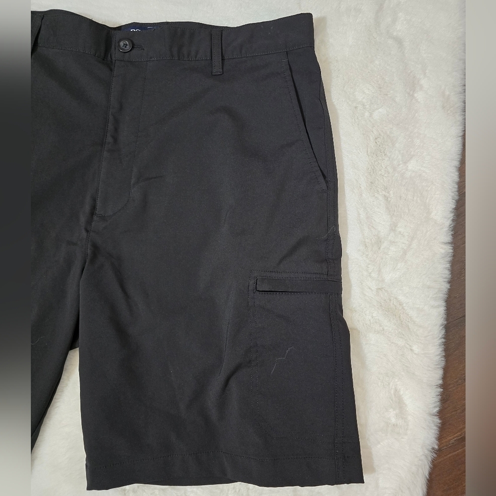Chaps Mens Golf Shorts - Black Performance Comfort - Picture 5 of 10